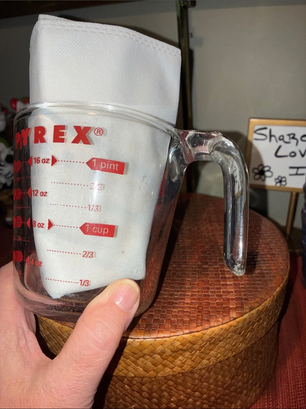 Pyrex Glass 16 oz Measuring Cup made for the Rice-A-Roni Company (1998)